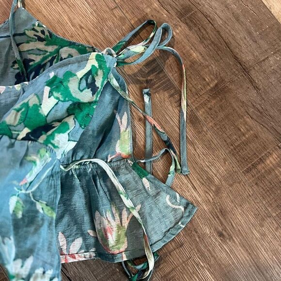 H&M Cropped Ruffle Top size S - Picture 7 of 8